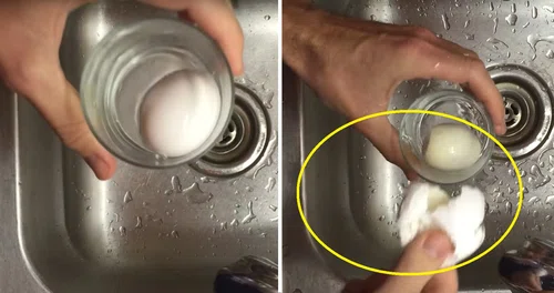 Genialny sposób na obranie jajka! Wystarczy szklanka wody i 3 sekundy [video]