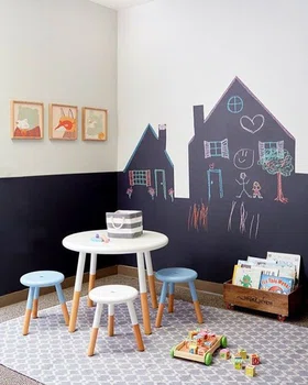 Ściany w pokoju dziecięcym pomalowane tablicówką