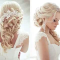 Piękna fryzura ślubna