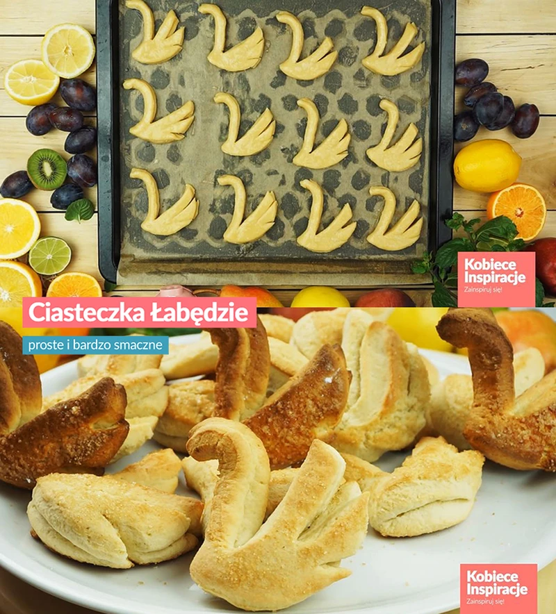 Ciasteczka łabędzie - proste i bardzo smaczne