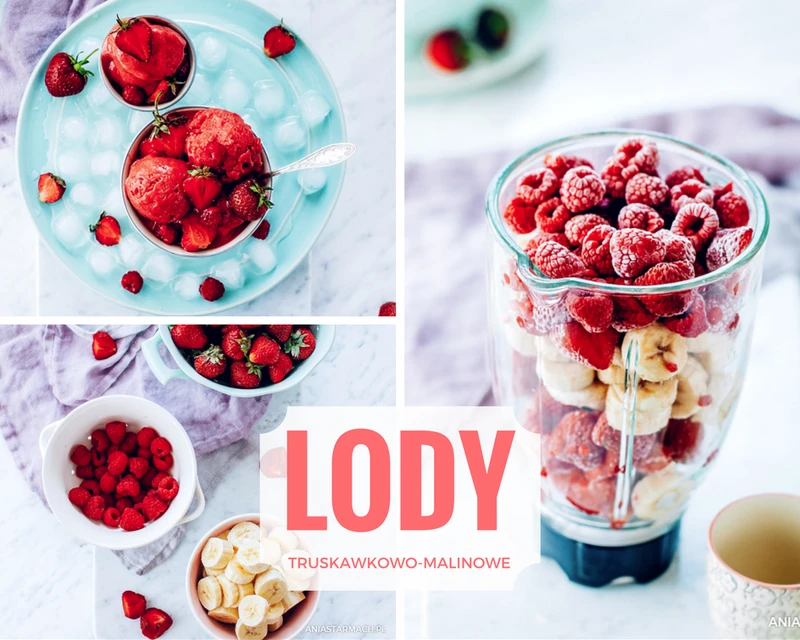 Lody truskawkowo-malinowe