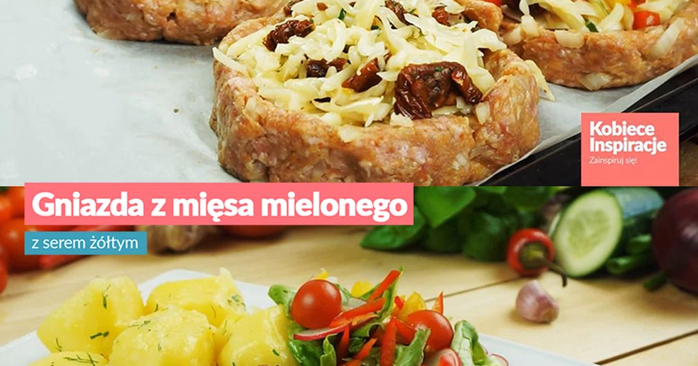Gniazda z mięsa mielonego z serem żółtym Kobieceinspiracje.pl