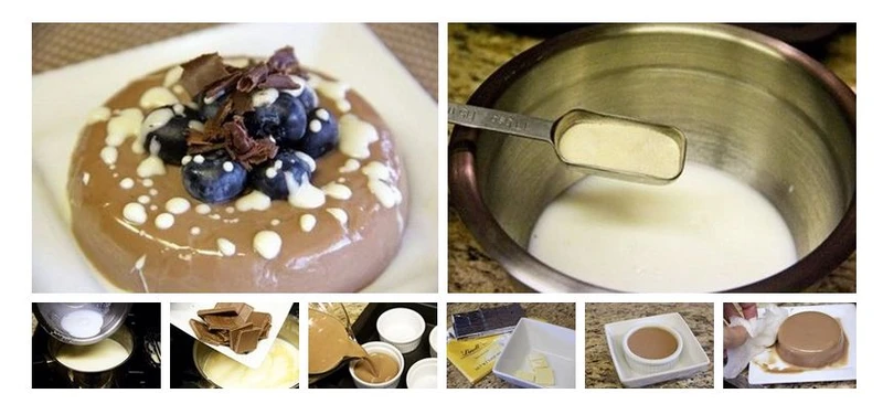 czekoladowa pannacotta