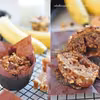 MUFFINY BANANOWE Z KRÓWKAMI I ORZECHAMI