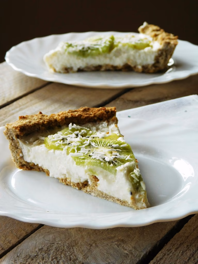 FIT tarta owsiano-kokosowa z kiwi