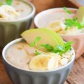 Pudding orkiszowy z gruszką i bananem FIT