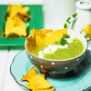 Zupa krem z cukinii z nachos