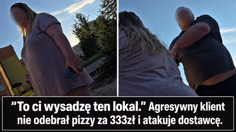Zamówił dwie pizze za 333 zł i odmówił zapłaty. Groźby, awantura i policja w Bydgoszczy