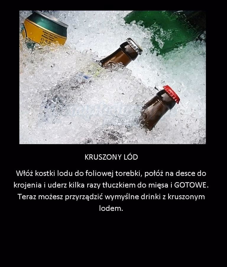 Kruszony lód bez wysiłku!
