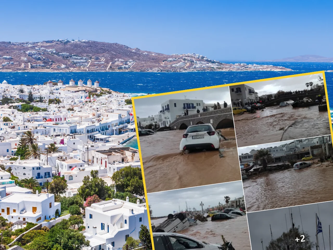 Popularne greckie kurorty pod wodą! W 2 godziny doszło do całkowitego paraliżu i zakazu podróży