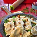 Pierogi z kurkami i fetą