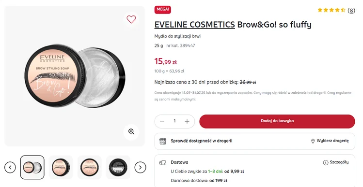 Zdjęcie Ten produkt z Rossmanna za 17 zł to efekt jak po laminacji przez cały dzień! Idealny kształt brwi nawet na plaży i po kąpieli w basenie! #1