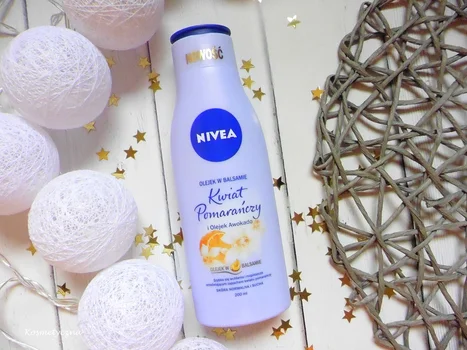 Nivea olejek w balsamie Kwiat Pomarańczy i Olejek Awokado