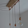 Prosta lampa z miedzianej rury