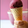 Lody z czarnej porzeczki