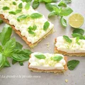 Bazyliowa tarta z kremem limonkowym