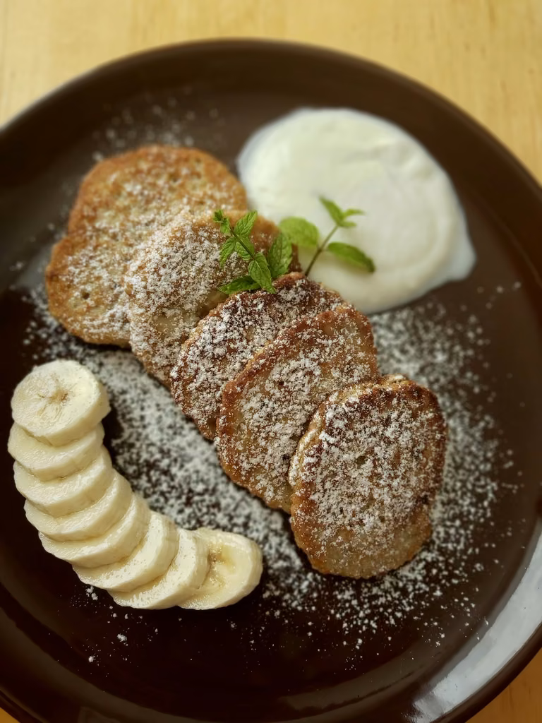 Placuszki owsiano bananowe.