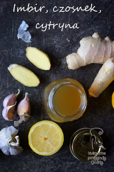 Naturalny sposób na przeziębienie: imbir, miód, czosnek, cytryna
