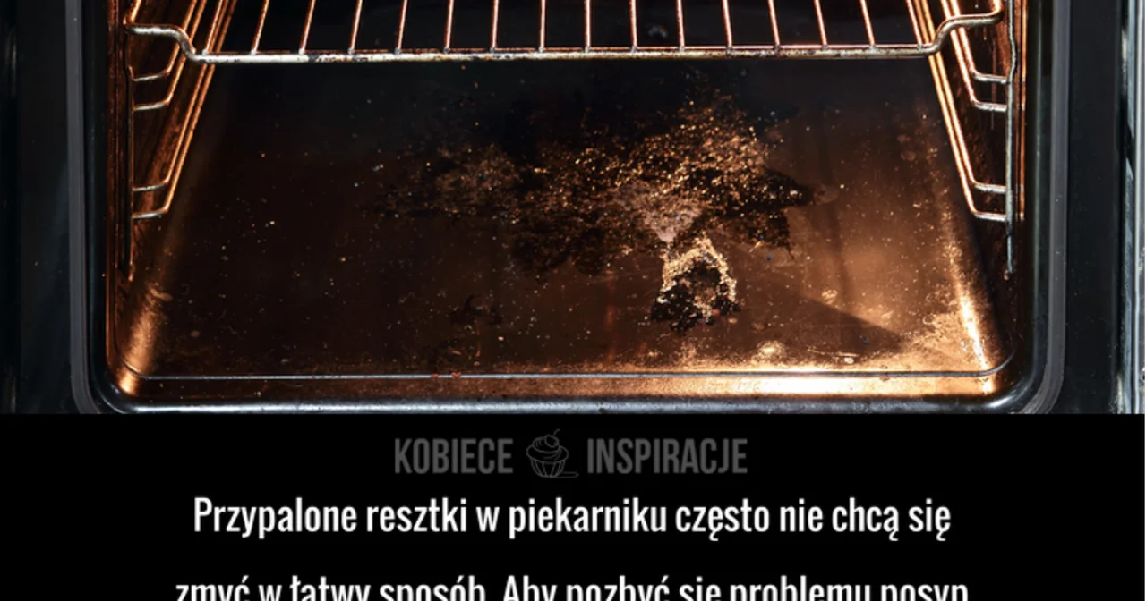 Czym doczyścić przypalone resztki w piekarniku?