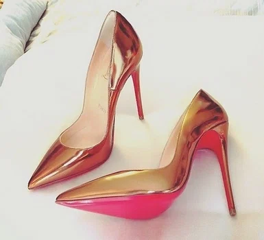 Gold Louboutin's