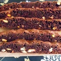 Cantuccini, czekoladowe z pistacjami