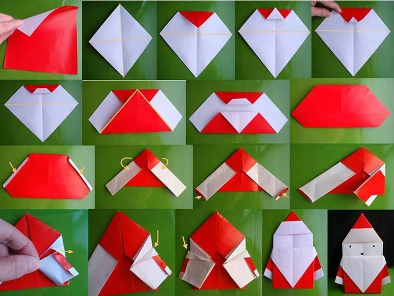 Mikołaj z origami