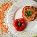 Papryka faszerowana soczewicą i kaszą jaglaną - 260 kcal