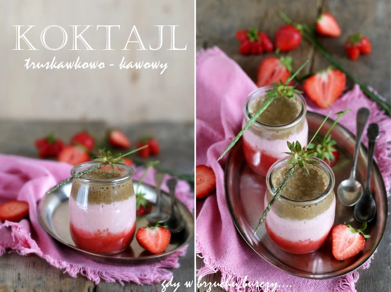 Koktajl truskawkowo-kawowy