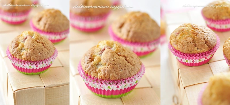 Muffiny z rabarbarem