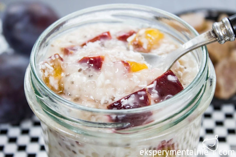 Pudding z topioki i owoców amla