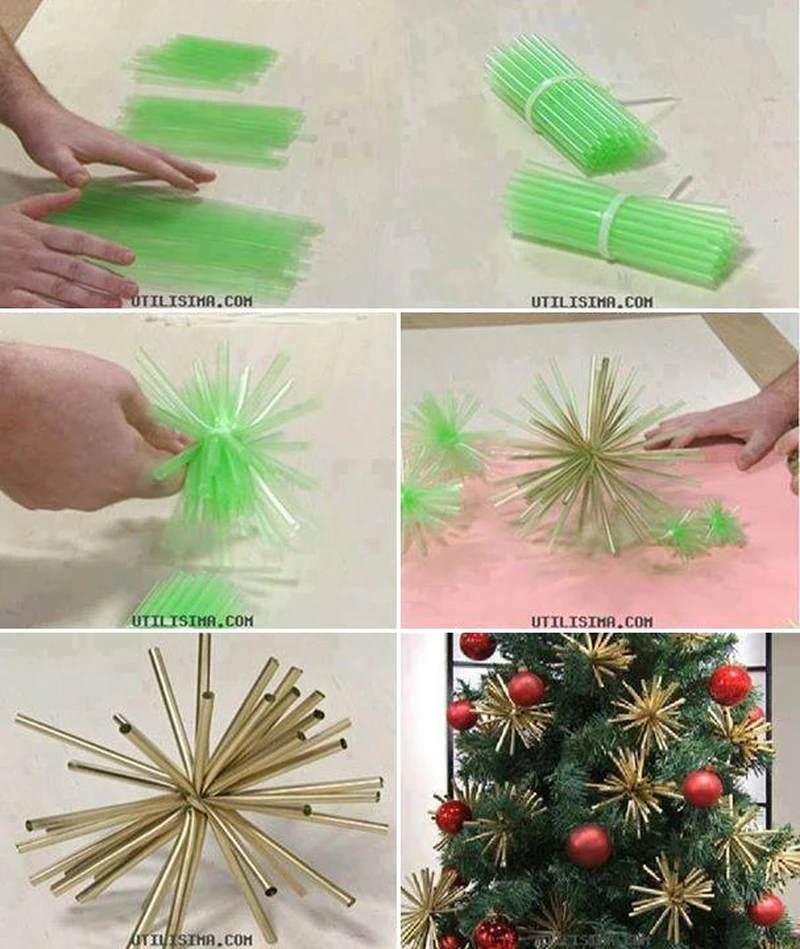Ozdoby z plastikowych rurek