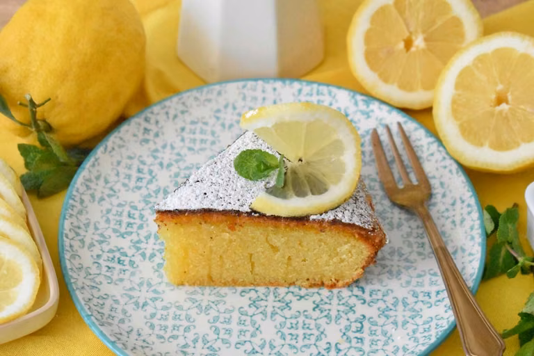 Cytrynowo-migdałowe ciasto z białą czekoladą - włoska "torta Caprese"