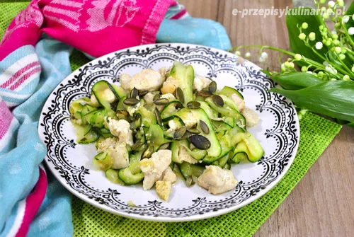 Spaghetti Z Cukinii Z Kurczakiem