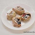Drożdżówki z borówkami