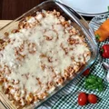 Zapiekanka makaronowa z mielonym kurczakiem