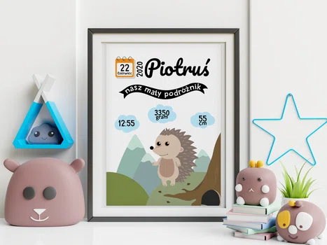 Pamiątkowa metryczka dla dziecka