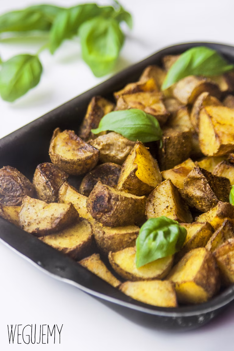 Karmelizowane pieczone ziemniaki curry