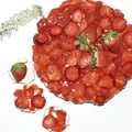 prosty placek z truskawkami / bez pieczenia /