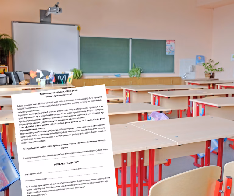 Czy wyrazić zgodę na podanie dziecku tabletki jodku potasu?