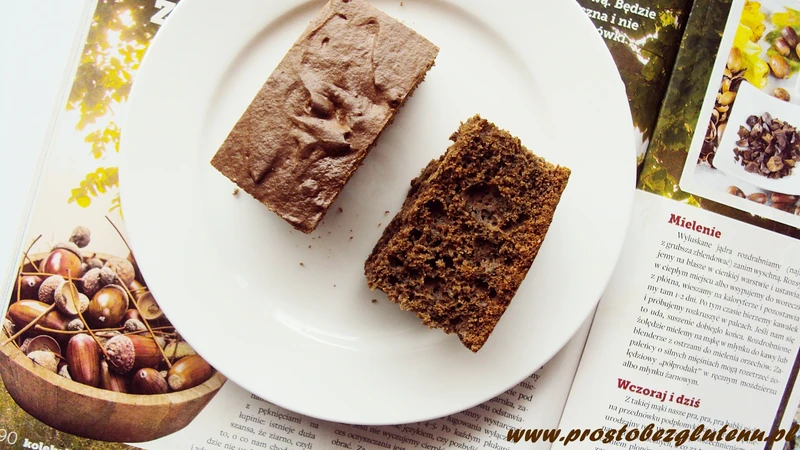 Ciasto z  mąką z żołędzi ( bez glutenu )