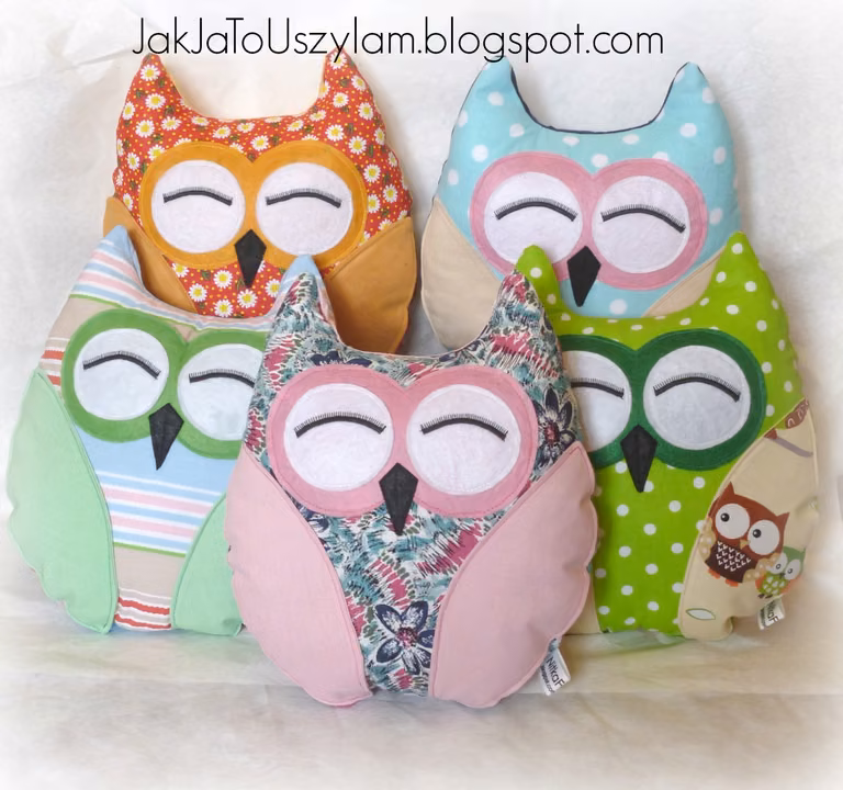 Sówki - JakJaToUszylam.blogspot.com