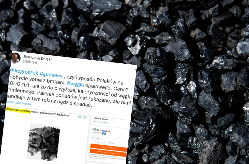 Oszustwa w Internecie: Ogłoszenia sprzedaży "gumowego ekogroszku"!
