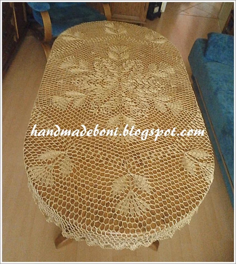 Owalny obrus 120x170 cm w poradniku krok po kroku