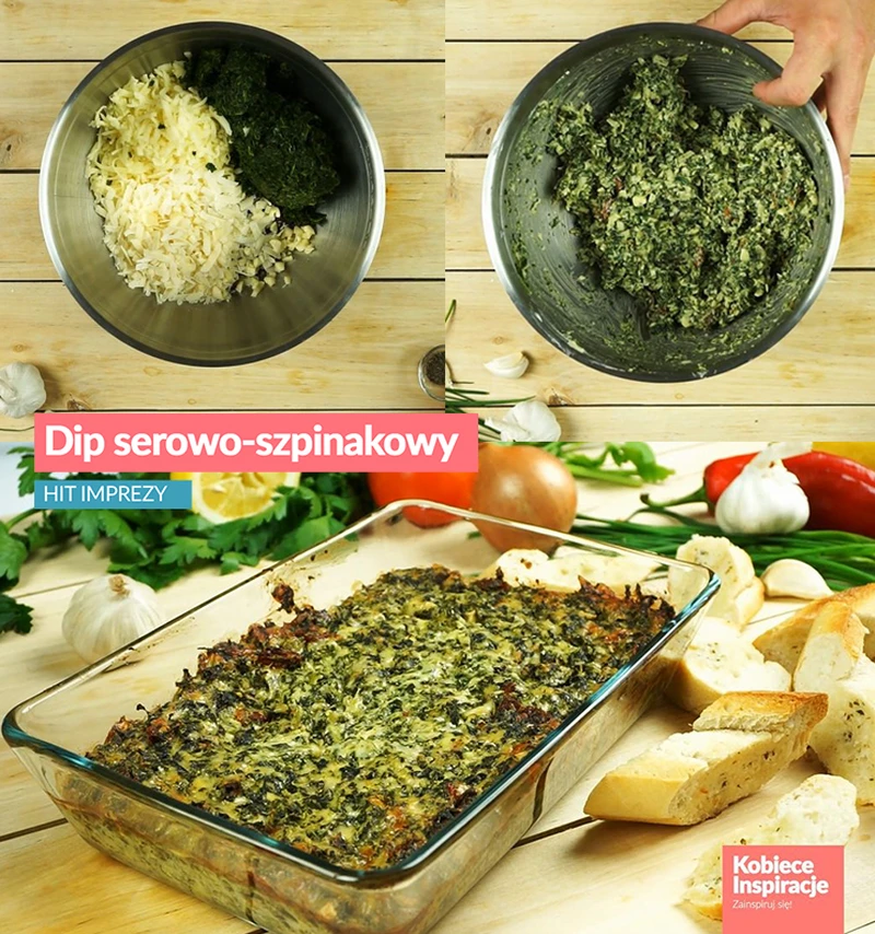 Dip serowo-szpinakowy - HIT IMPREZY