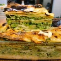 WEGETARIAŃSKA LASAGNA ZE SZPINAKIEM I GROSZKIEM
