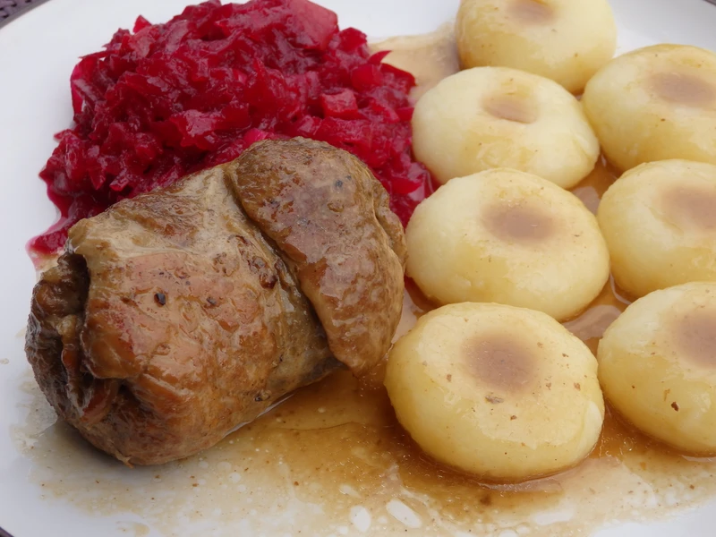 Roladki z kakrówki z grzybami
