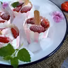 Truskawkowe lody na patyku (bez maszynki)