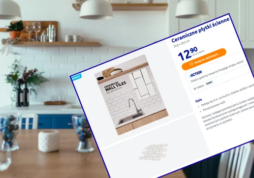 Te ceramiczne płytki z Action za 12 zł stworzą kuchnie marzeń! Szybka metamorfoza bez fachowców, łatwe czyszczenie i pasują do każdego stylu