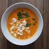 Zupa krem z marchewki z serem feta