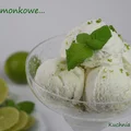 Lody limonkowe z mlekiem kokosowym